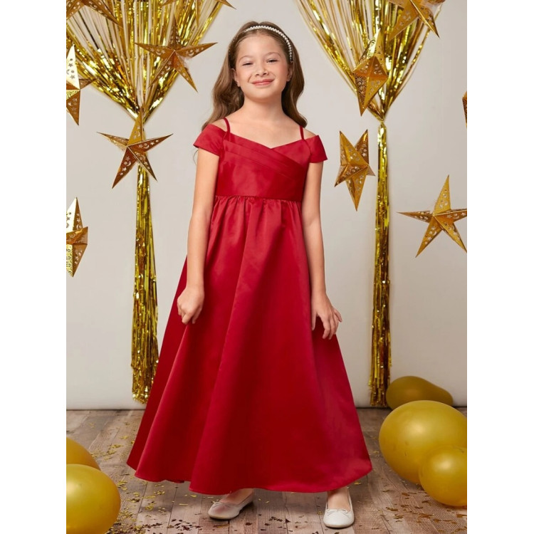 Φόρεμα Παιδικό μακρύ για πάρτι - Κόκκινο