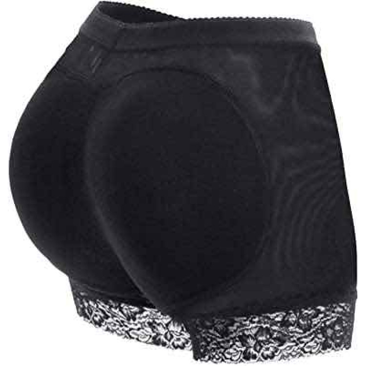 Κορσές σύσφιξης σώματος με επιθέματα - Μαύρο