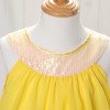 Φορεματάκι παιδικό για events - Κίτρινο