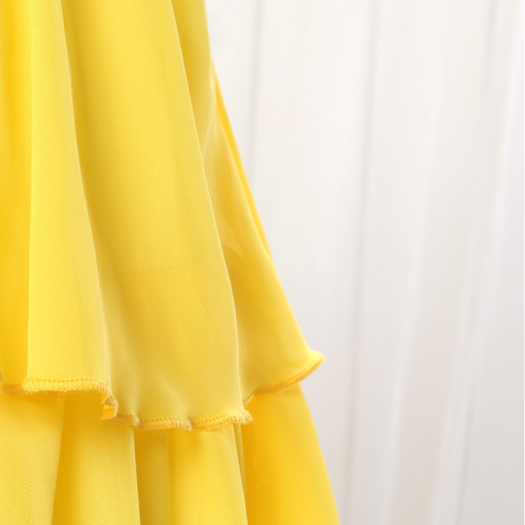 Φορεματάκι παιδικό για events - Κίτρινο