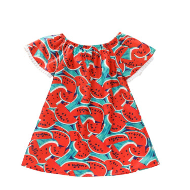 Παιδικό Καθημερινό Φορεματάκι - Καρπουζάκι Κόκκινο