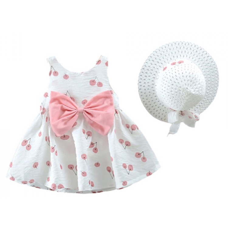 Παιδικό Φορεματάκι Ροζ -  με καπελάκι