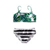 Breezy Palm Leaf Charm Matching Swimsuit for mother and daughter