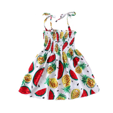 Φορεματάκι Παιδικό - Λευκό με Φρούτα
