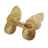 Sequined Butterfly Hairpin Gold
