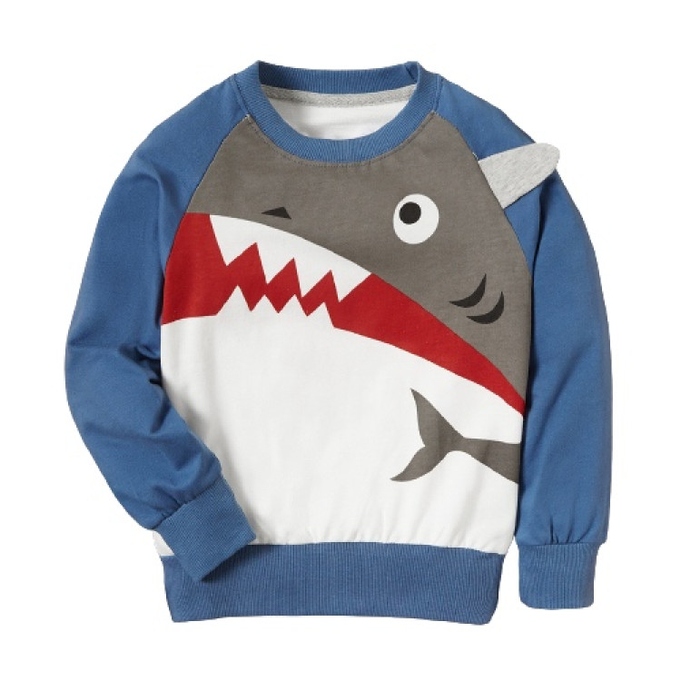 Παιδικό μπλουζάκι Shark Λευκό Μπλε