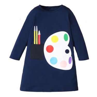 Παιδικό Φορεματάκι Pigment Plate - Μπλε