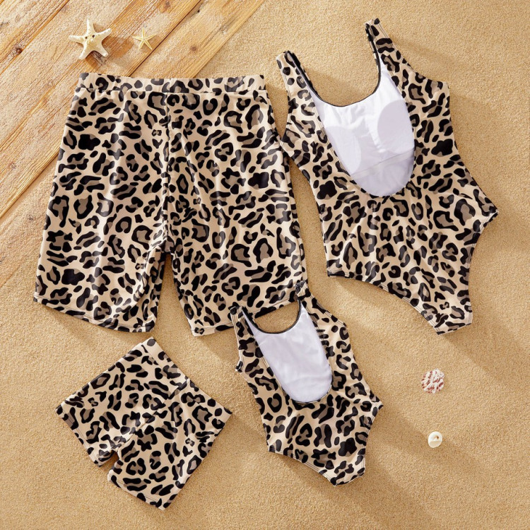 Παιδικό και αντρικό μαγιό για αγόρι ή πατέρα - Leopard