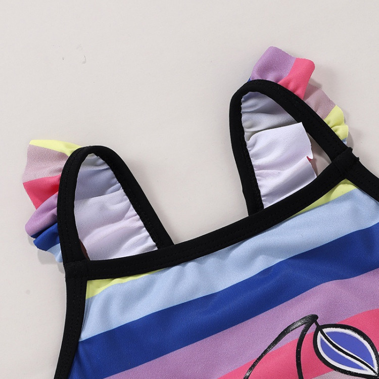 Βρεφικό μαγιό για κοριτσάκια κερασάκι Μπλε - ροζ