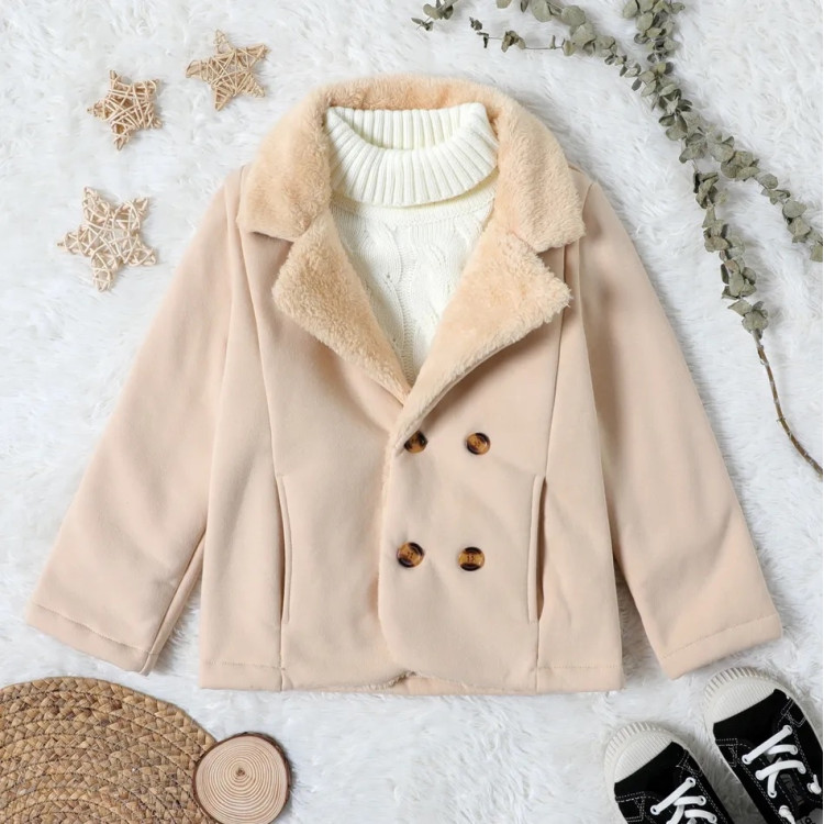 Παιδικό παλτό σε χρώμα μπεζ