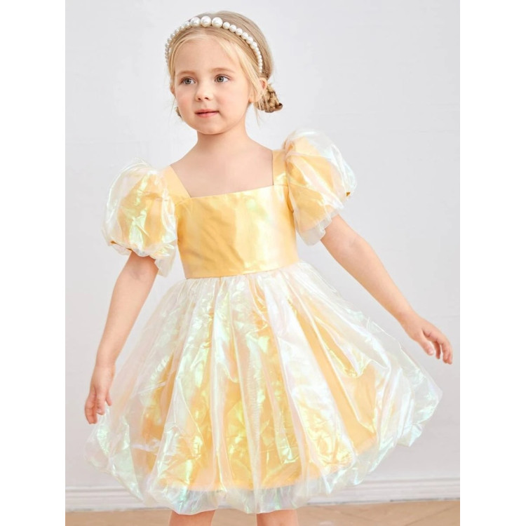 Φόρεμα Παιδικό για πάρτι - Κίτρινο