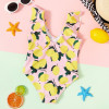 Stylish Fruit Print Swimsuit