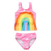 2pcs Girl Rainbow and Stars Swimwear