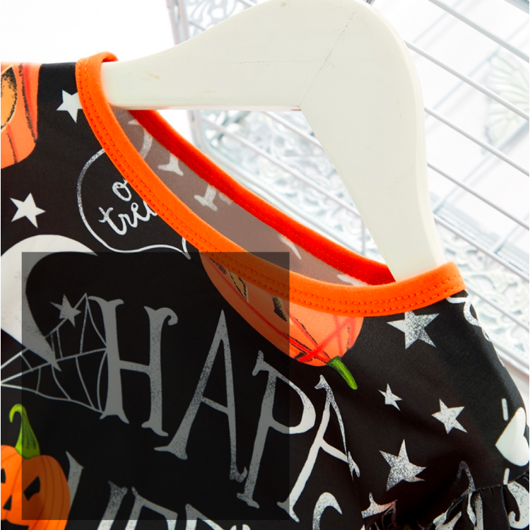 Halloween Φορεματάκι Stylish Pumpkin Stars - Μαύρο Halloween Φορεματάκι Stylish Pumpkin Stars - Μαύρο