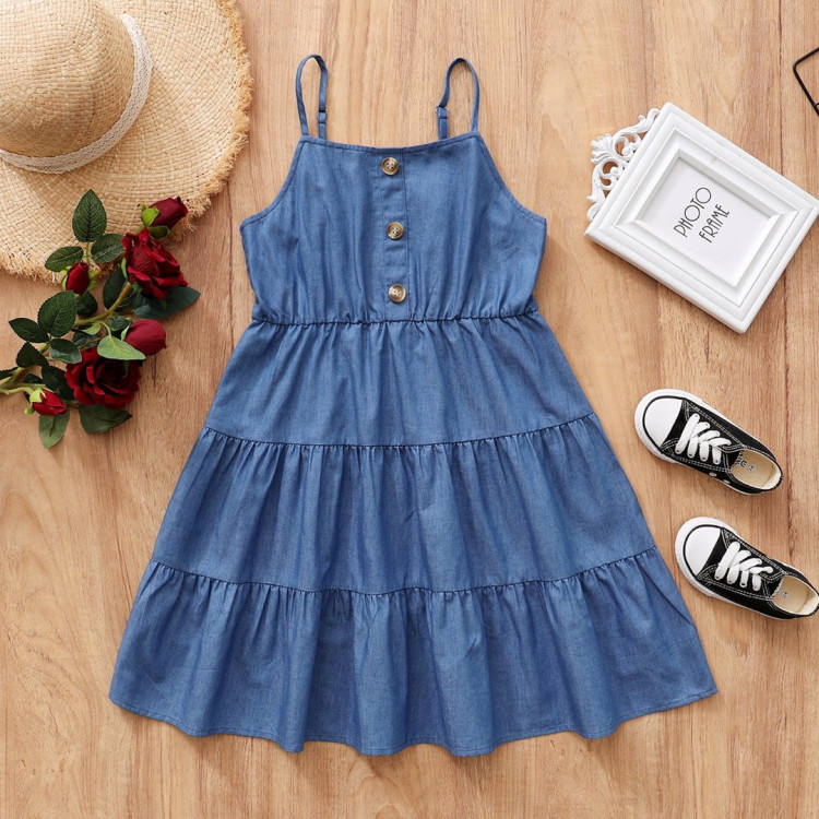 Φορεματάκι Pretty Παιδικό Μπλε