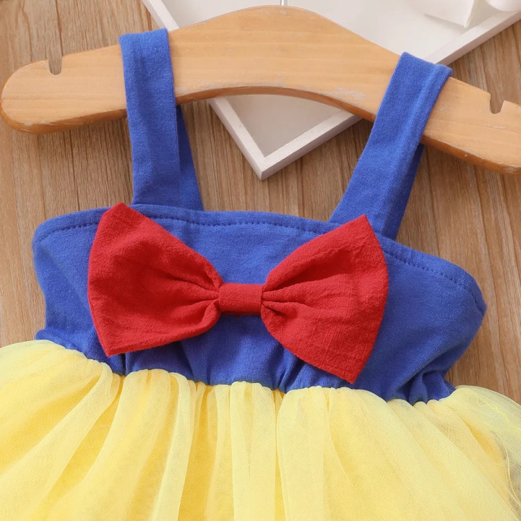 Σετ Φορεματάκι και κορδέλα Χιονάτη  - Κίτρινο