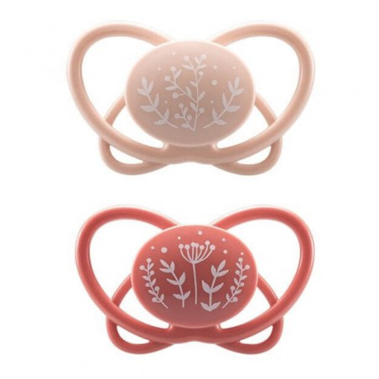 Nip πιπίλες με κουτάκι first moments Butterfly Ροζ  2τμχ