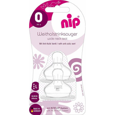 Nip Ανταλλακτικές Πιπίλες Large 6+ 2τμχ Nip Ανταλλακτικές Πιπίλες Large 6+ 2τμχ