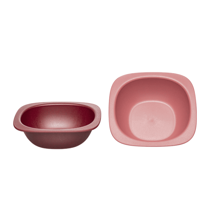 Eat Green feeding bowl Red set of 2
