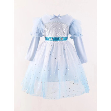 Πριγκίπισσα του πάγουπαιδική στολή - Γαλάζια Πριγκίπισσα του πάγουπαιδική στολή - Γαλάζια