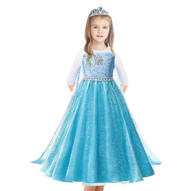 Πριγκίπισσα του πάγου Στολή Παιδική Μπλε