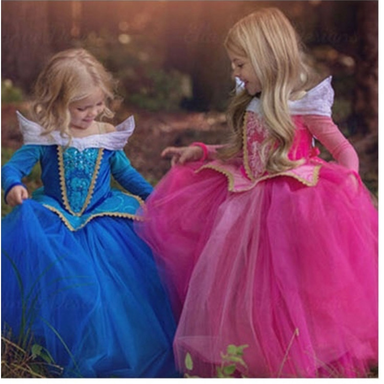 Ωραία κοιμωμένη Παιδική στολή Μπλε