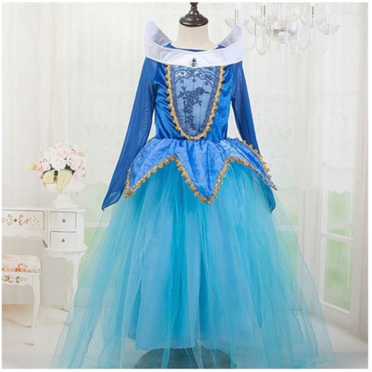 Ωραία κοιμωμένη Παιδική στολή Μπλε