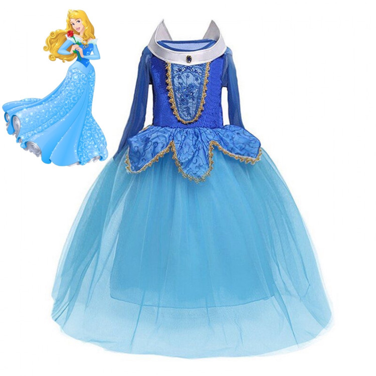 Aurora princess Dress Blue