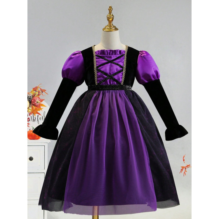 Παιδική στολή Μικρή πριγκίπισσα - Μοβ