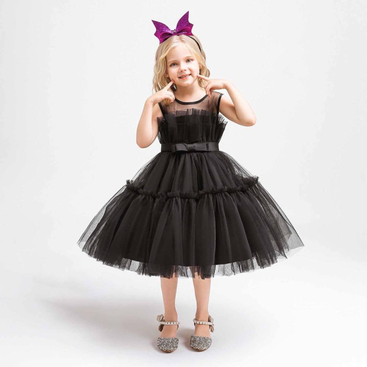 Παιδική στολή Wednesday Addams Dance Dress - Μαύρη