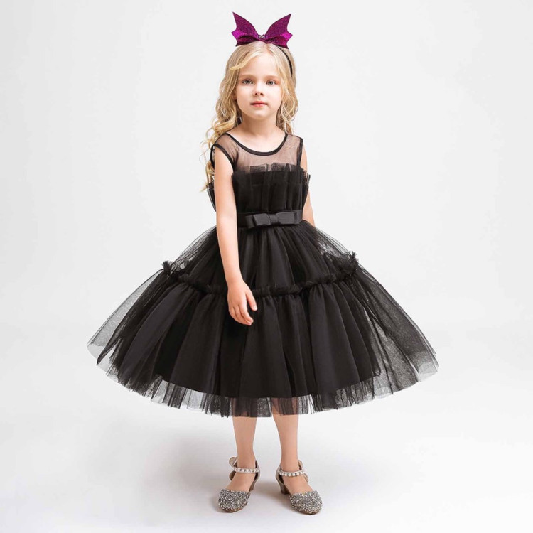 Παιδική στολή Wednesday Addams Dance Dress - Μαύρη