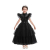 Σετ απο 5 κομματια Wednesday Addams Παιδική στολή  - Μαύρη