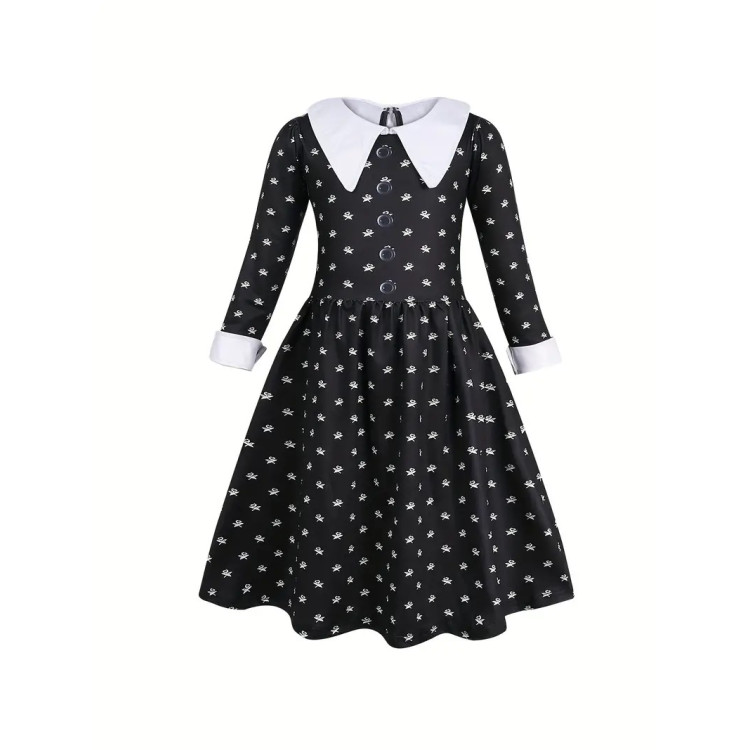 Παιδική στολή Wednesday - Μαύρη