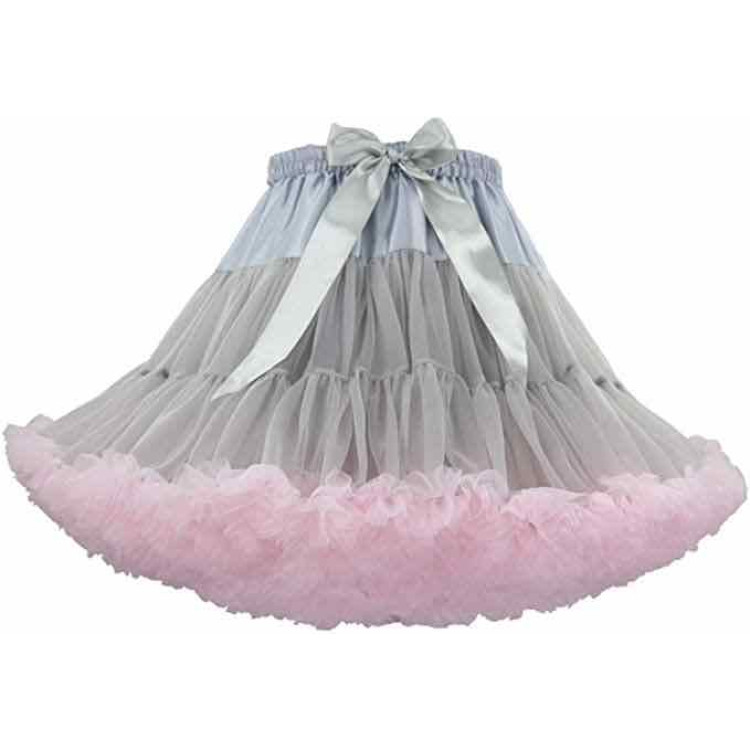 Tutu child skirt - Grey - Pink