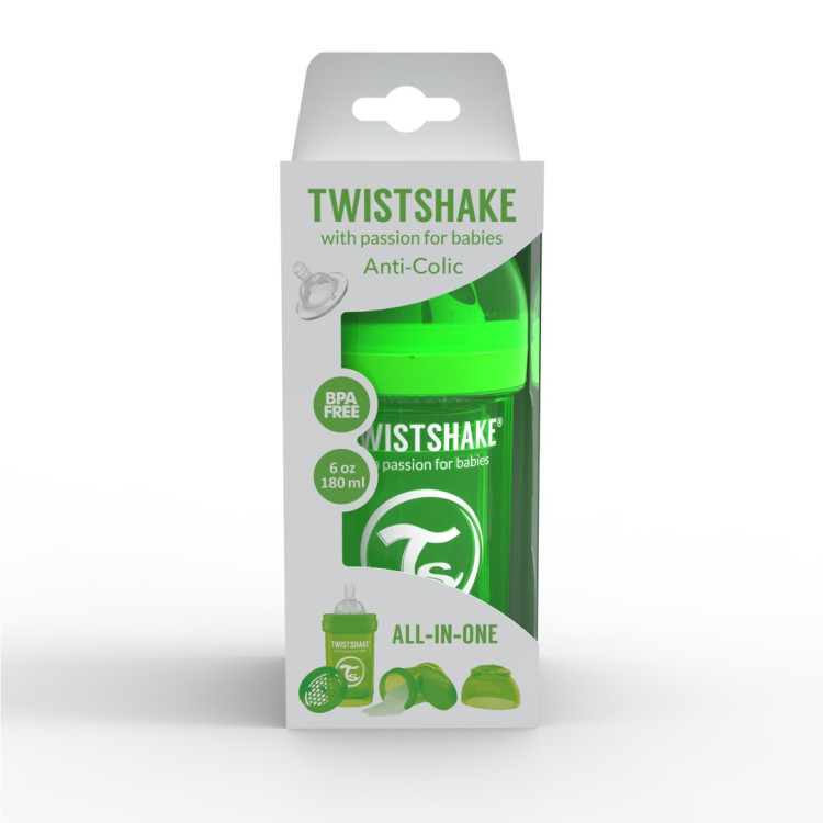 Twistshake Anti-colic Pastel Green 180ml