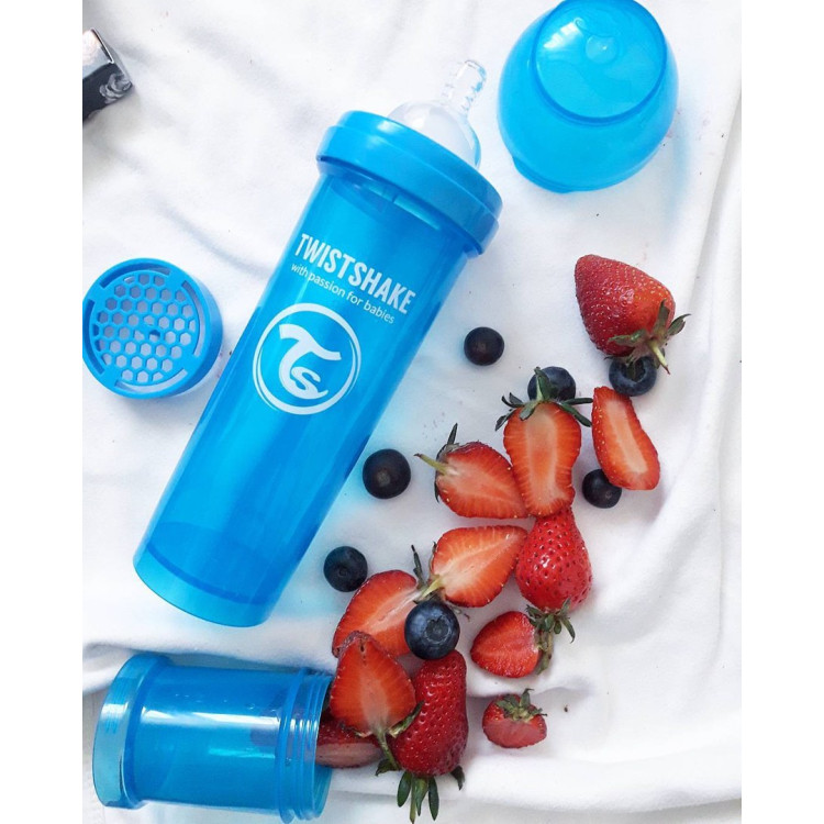 Twistshake Μπιμπερό Κατά των Κολικών Μπλέ 330ml
