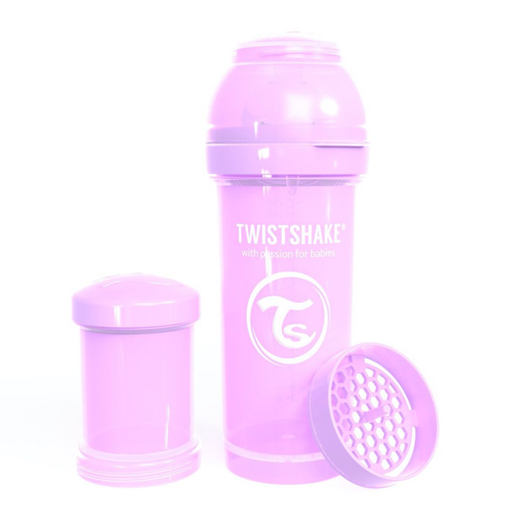 Twistshake Μπιμπερό Κατά των Κολικών Μωβ 260ml
