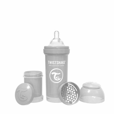 Twistshake Μπιμπερό Κατά των Κολικών Γκρι 260ml