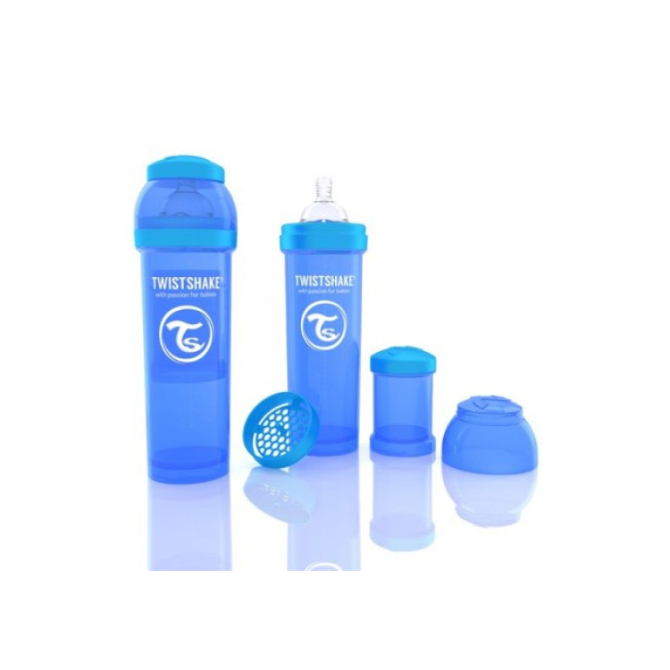 Twistshake Μπιμπερό Κατά των Κολικών Μπλέ 330ml
