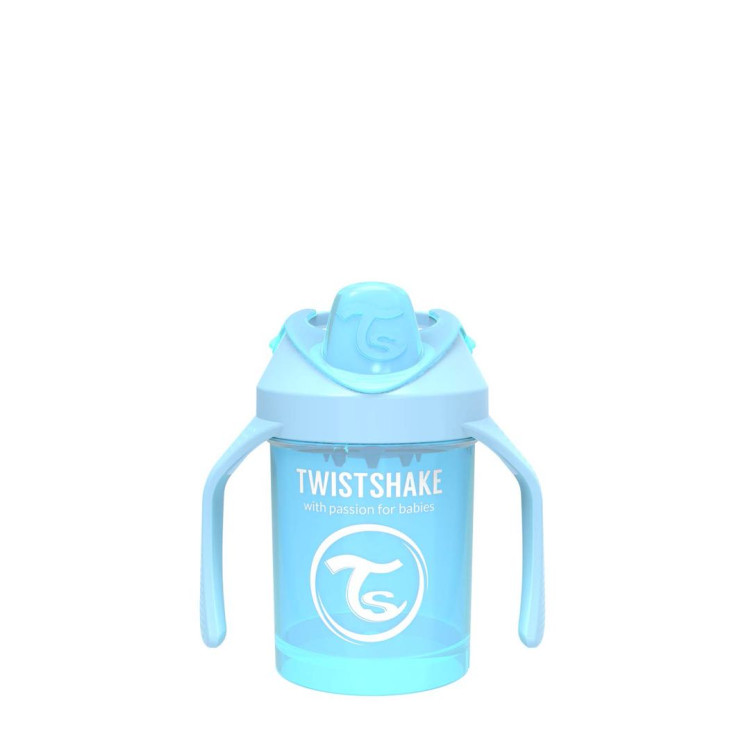 Twistshake Κύπελλο Mini Cup 230ml 4+ Μηνών Μπλε Με Μίξερ Φρούτων
