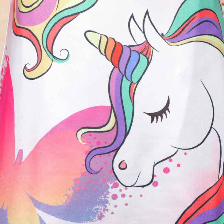 Unicorn Φόρεμα Παιδικό σε χρώμα Λευκό