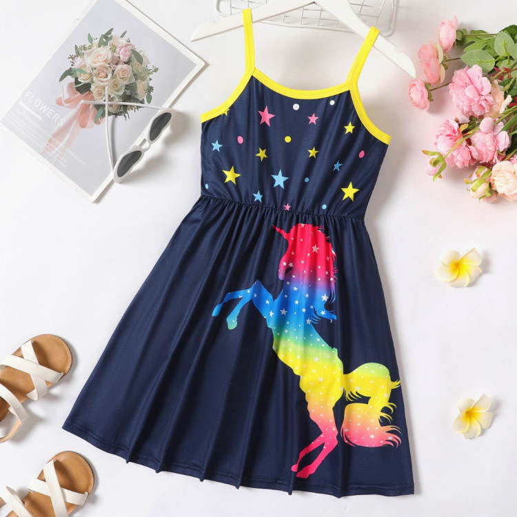 Φορεματάκι unicorn - Μπλε Φορεματάκι unicorn - Μπλε