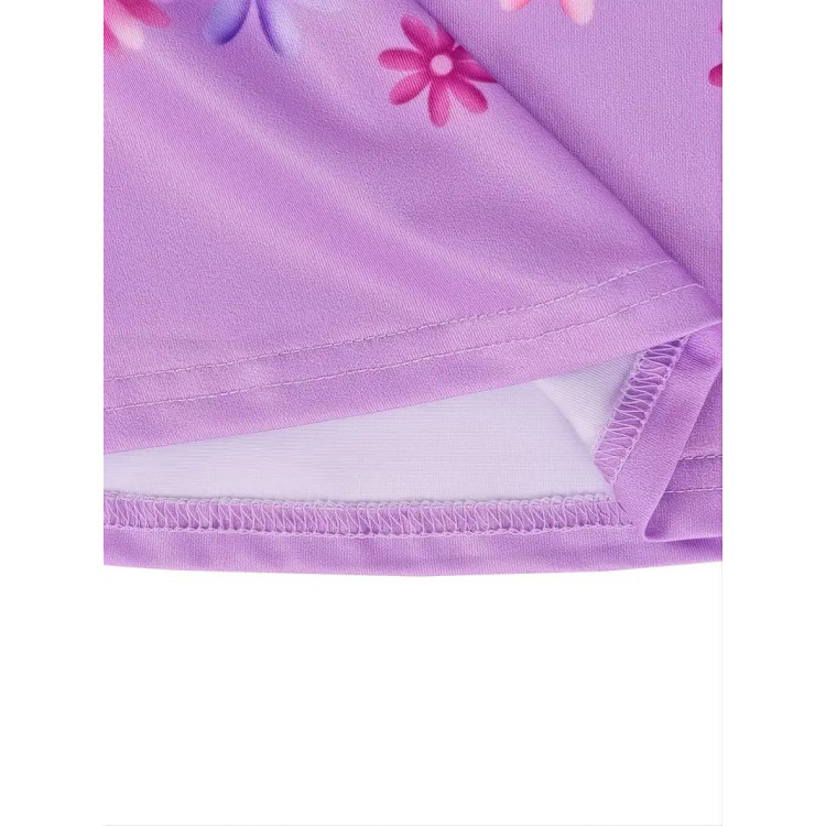 Παιδική στολή Μωβ Princess Flower με αξεσουάρ