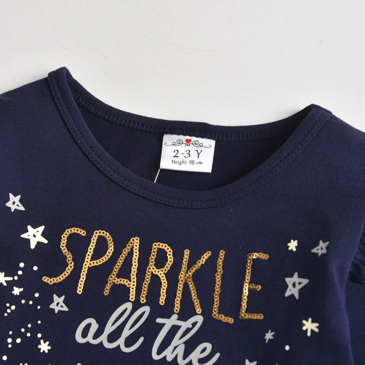 Παιδικό Φορεματάκι Καθημερινό Μπλε Sparkle