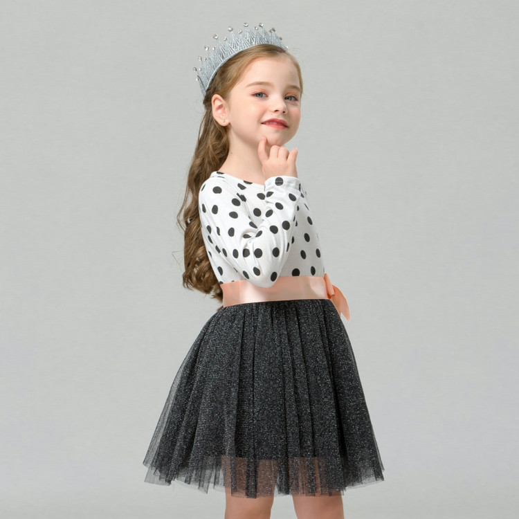 Παιδικό Φορεματάκι πουά Άσπρο