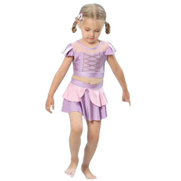 Πριγκίπισσα Ραπουνζέλ παιδικό μαγιό - Μοβ Πριγκίπισσα Ραπουνζέλ παιδικό μαγιό - Μοβ