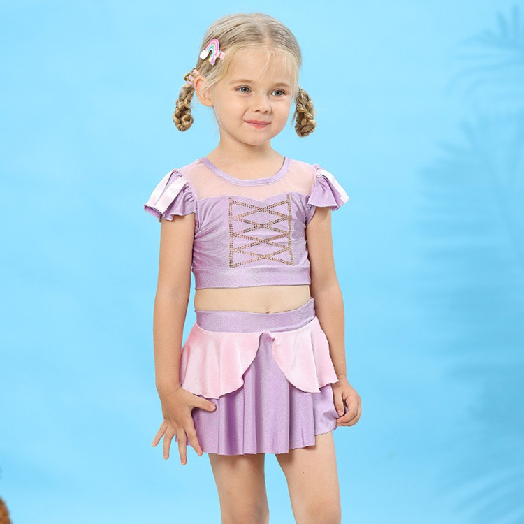 Πριγκίπισσα Ραπουνζέλ παιδικό μαγιό - Μοβ Πριγκίπισσα Ραπουνζέλ παιδικό μαγιό - Μοβ