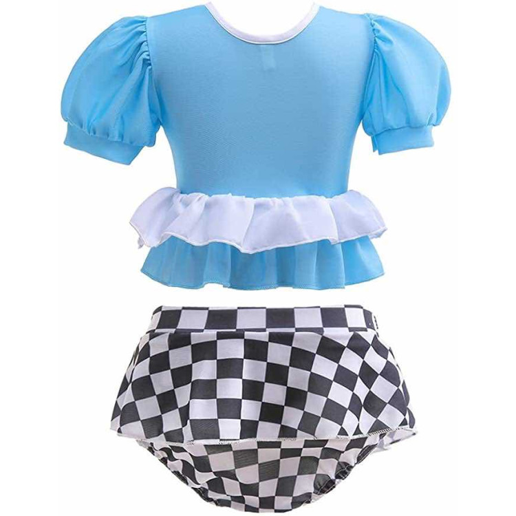 Πριγκίπισσα Alice in Wonderland παιδικό μαγιό - Γαλάζιο