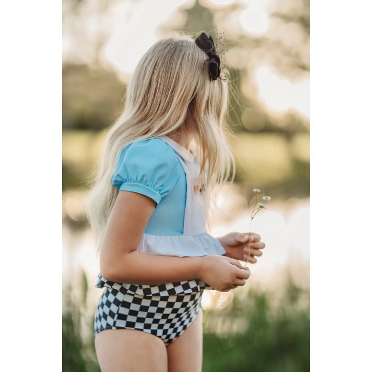 Πριγκίπισσα Alice in Wonderland παιδικό μαγιό - Γαλάζιο