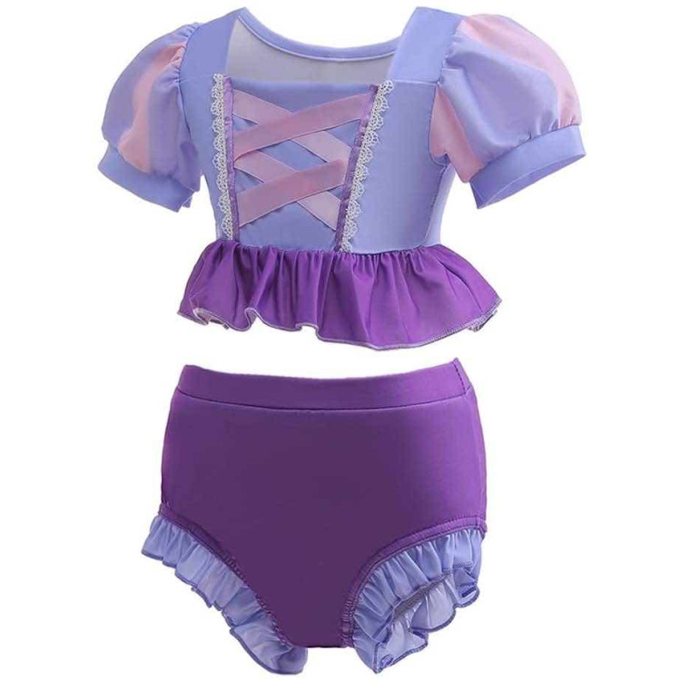 Παιδικό  μαγιό Πριγκίπισσα Ραπουνζέλ  - Μοβ